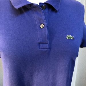 Women’s Lacoste Polo Shirt Size 44 Purple Color